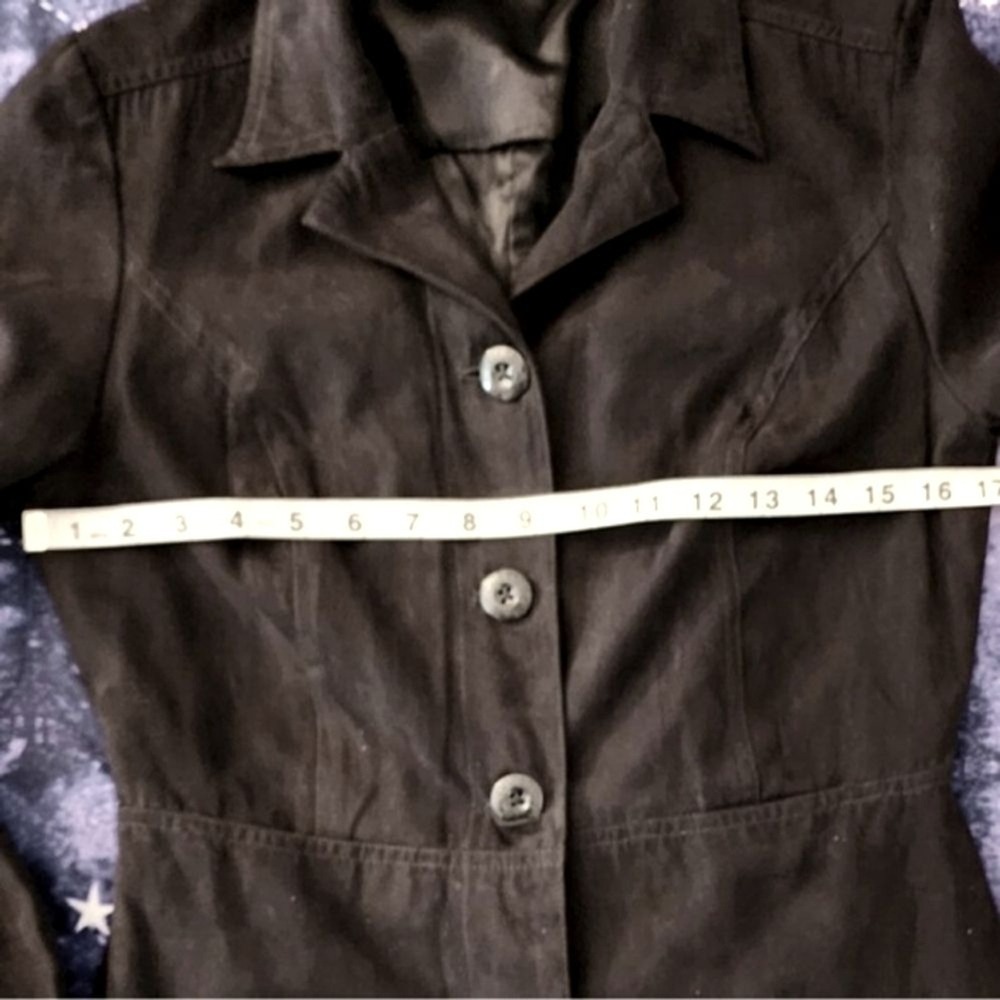 Vintage Guess Black Lightweight Trench Coat Women's‎ Small - Picture 8 of 9